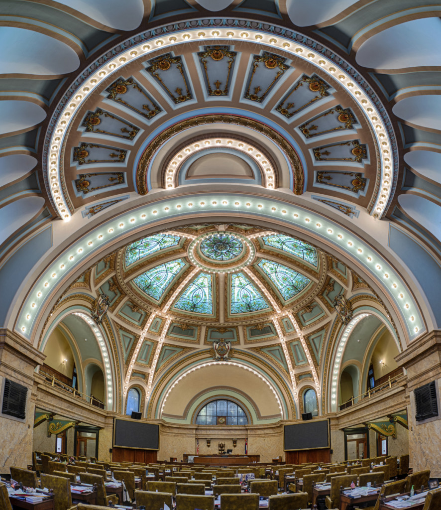 An empty House of Representatives chamber Jan. 13, 2014, in the Mississippi Capitol building in Jackson, Miss. (gnagel/iStock Editorial/Thinkstock)