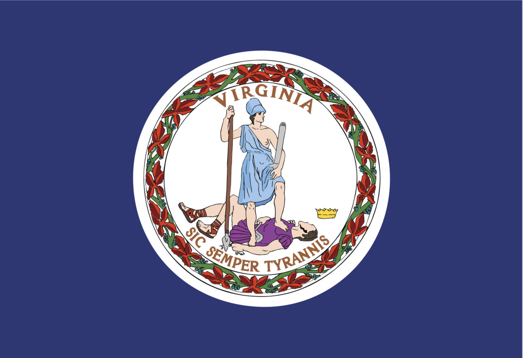 Virginia state flag. (tkacchuk/iStock/Thinkstock)