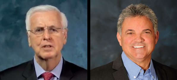 Louisiana Insurance Commissioner Jim Donelon, left, is running against Matt Parker, owner of Parker Auto Body, in the Republican primary. (Provided by Louisiana Insurance Department, Parker campaign)