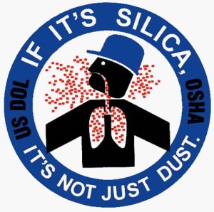 This OSHA logo warns of the dangers of crystalline silica. (Provided by OSHA)