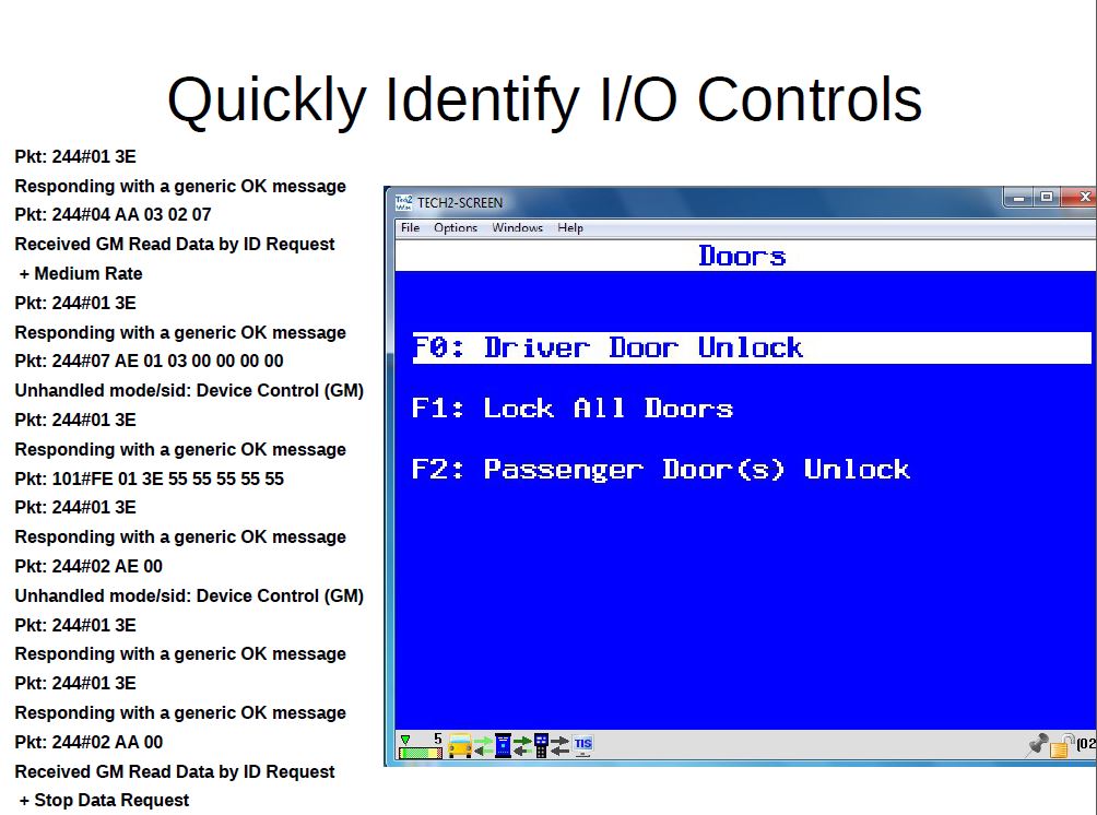 A hacker could use an phony OBD-II port to upload sharable, executable code into a diagnostic tool and turn an automotive service or repair facility into an "auto brothel," an expert demonstrated at the recent Derbycon security convention. (Provided by Craig Smith/I Am the Calvary)