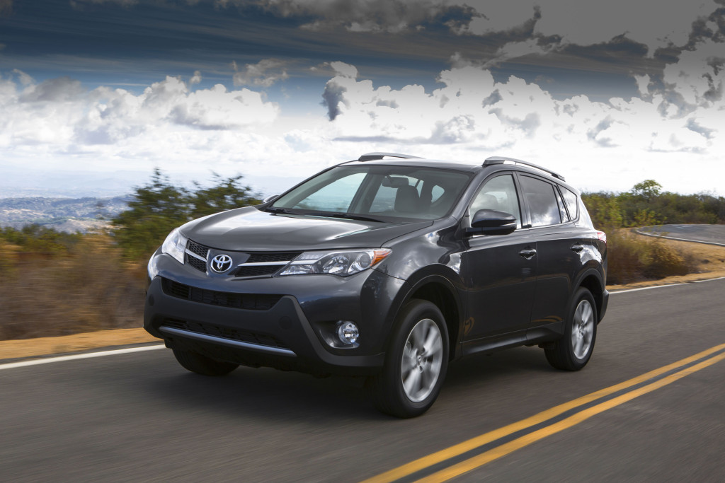 A 2013-15 Toyota RAV4 is shown (Provided by Toyota)