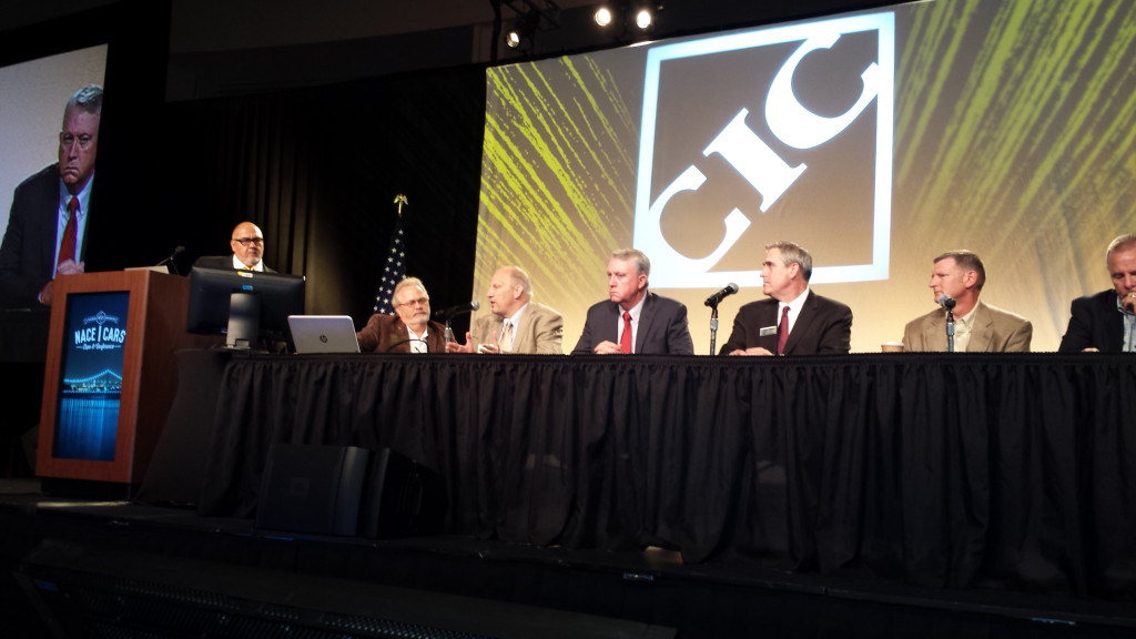 The CIC Education and Training Committee at the NACE-week Collision Industry Conference. (John Huetter/Repairer Driven News)
