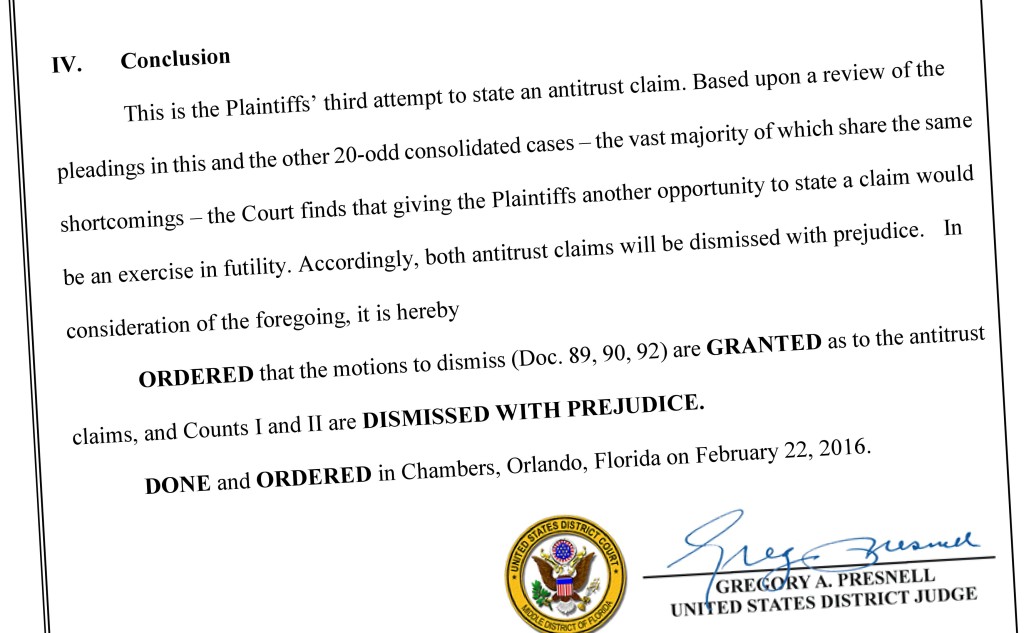 Part of the ruling in Capitol v. State Farm is shown. (Provided by Middle District of Florida)