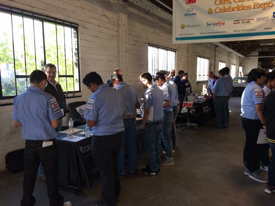 A Collision Repair Educational Foundation career fair is shown. (Provided by CREF)