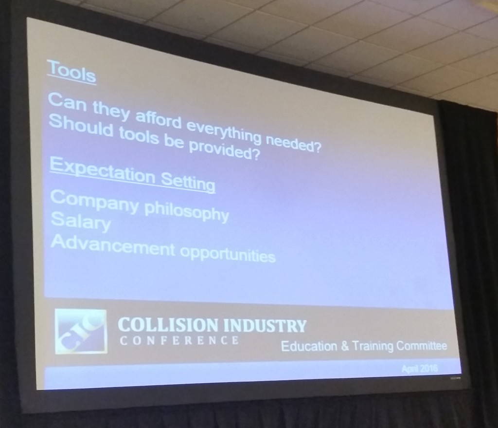 Considerations for auto body shops seeking technicians, according to the CIC Education Committee. (John Huetter/Repairer Driven News)