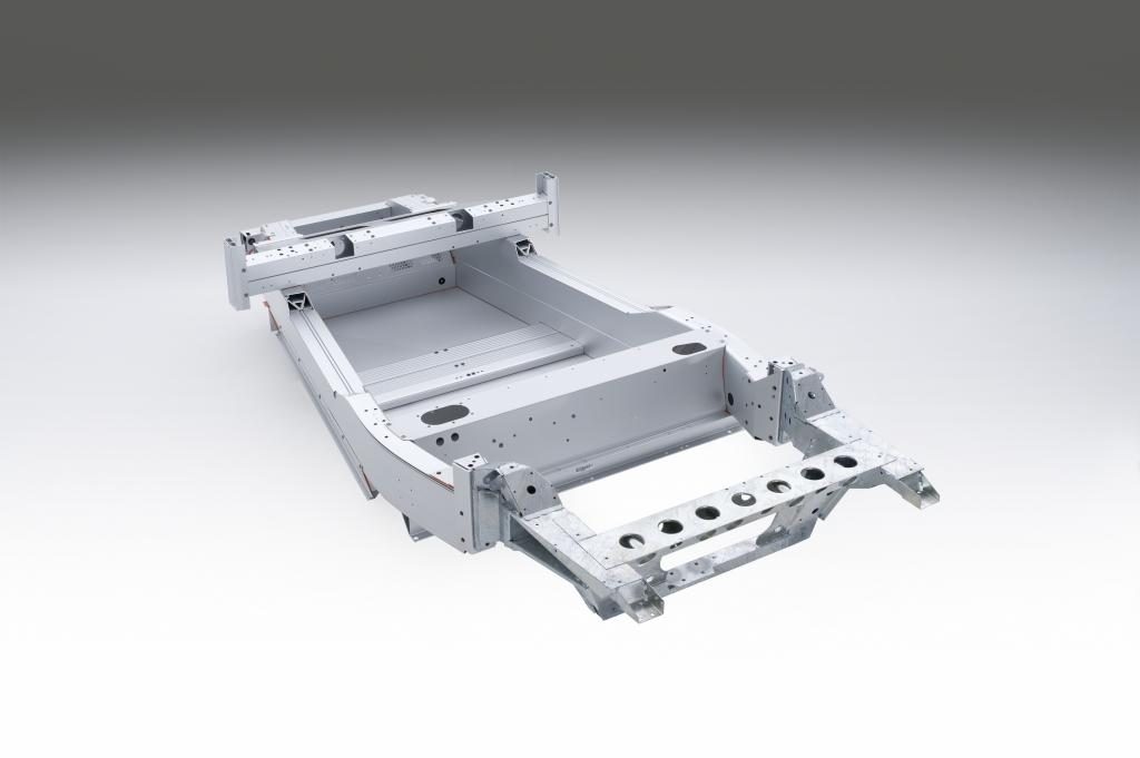 The Lotus Elise' 150-pound aluminum chassis. (Provided by Lotus)