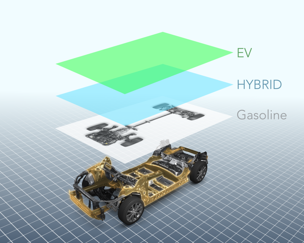 The Subaru Global Platform is shown in this rendering accompanying the debut of the 2017 Subaru Impreza, which has it. (Provided by Subaru)