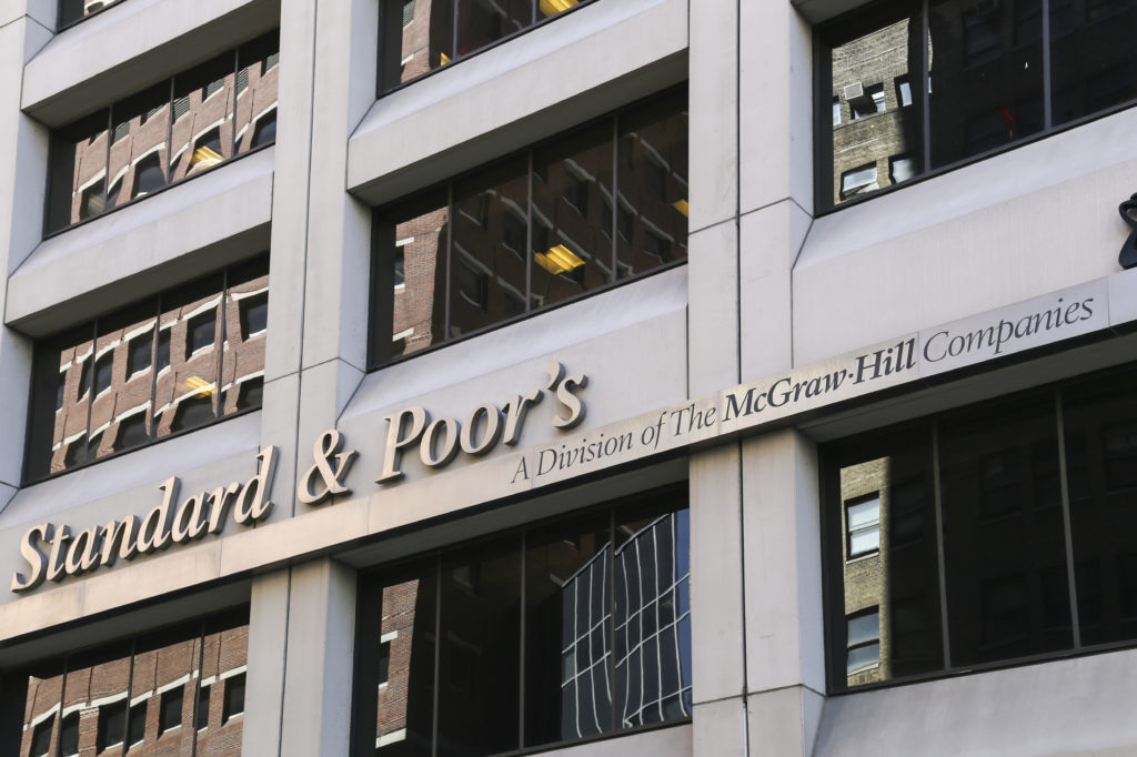 Standard and Poor's headquarters is seen in May 2014 in New York City. (mixmotive/iStock file)