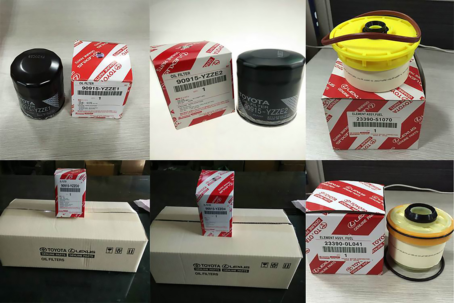 An example of counterfeit Toyota parts and packaging found in a raid by Chinese authorities. (Provided by FCAI)