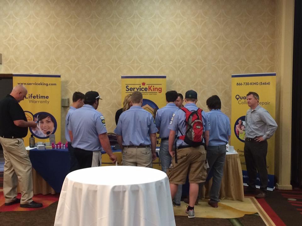 Students attend a Collision Repair Education Foundation job fair in Seattle, Wash. (Provided by CREF)