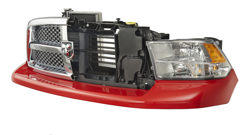 New fuel-saving aerodynamics technology from Magna, seen here on this Ram cutaway, helps OEMs deliver a better ride and meet gas mileage targets, but it also has the potential to affect collision repairers and auto insurers. (Provided by Magna)