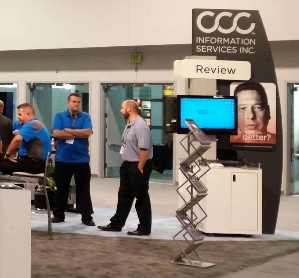 The CCC booth at NACE 2016 is shown. (John Huetter/Repairer Driven News)
