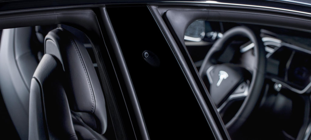 Tesla side pillar camera for Full Self-Driving Capability in a photo provided by Tesla in 2016. (Provided by Tesla)