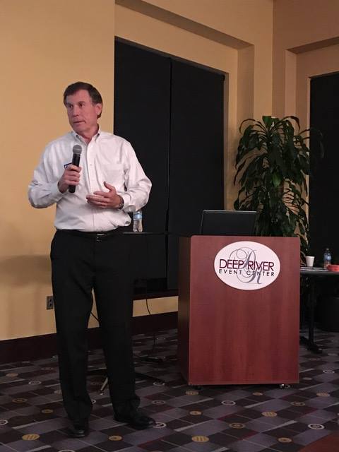Republican Mike Causey speaks to the North Carolina Auto Body Association in September 2016. (Provided by North Carolina Auto Body Association)