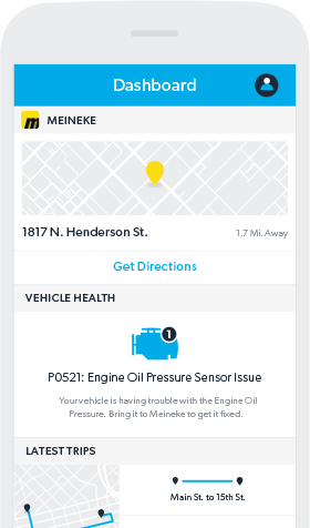 This screenshot demonstrates Meineke's upcoming Revvy. (Provided by Meineke)