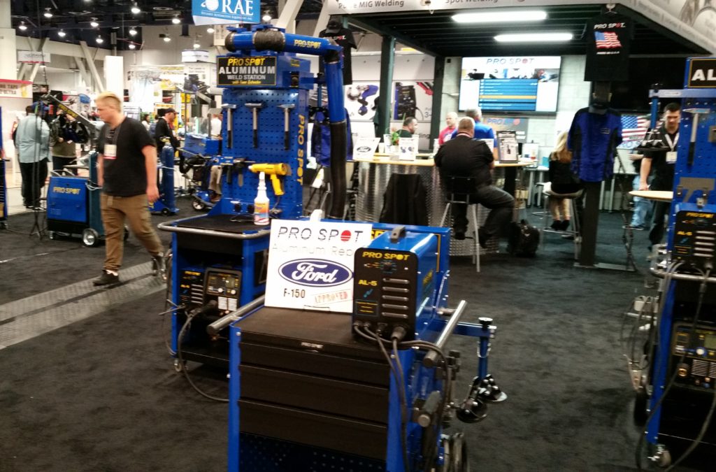 The Pro Spot booth is shown at SEMA 2015. (John Huetter/Repairer Driven News)