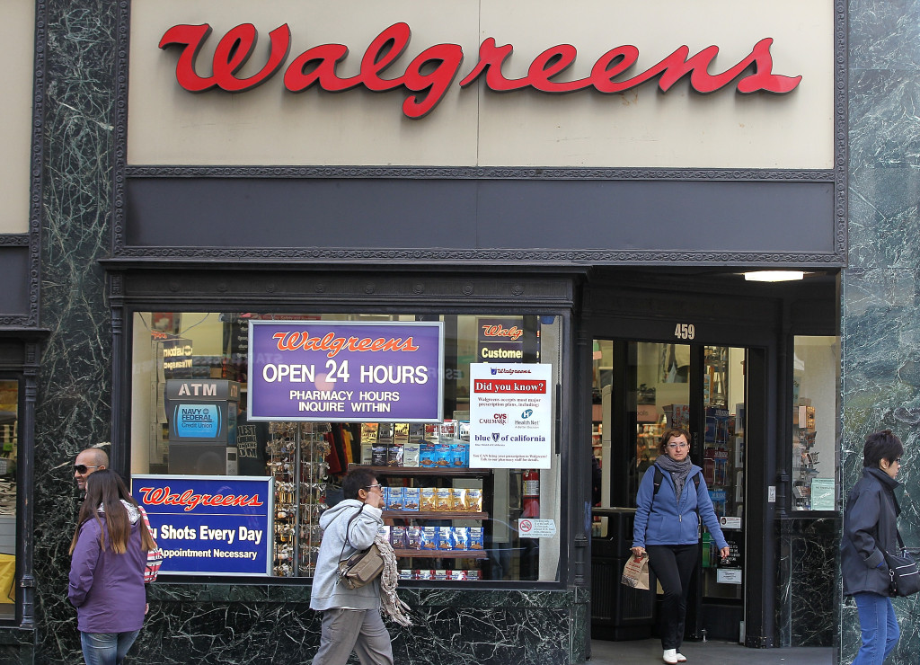 People walk by a Walgreens store on June 19, 2012, in San Francisco. (Justin Sullivan/Getty Images News/Thinkstock file)