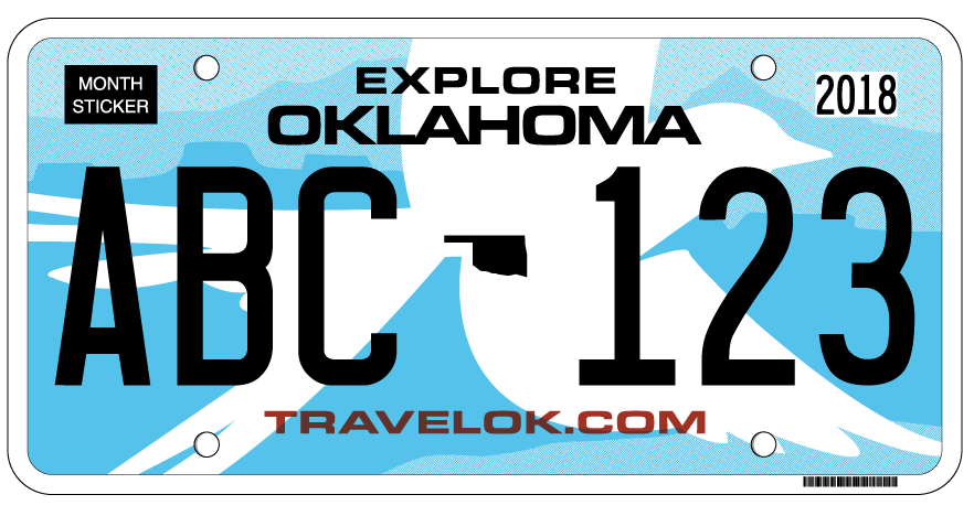 Republican Gov. Mary Fallin on Monday announced a new, distinctive Oklahoma license plate that all motorists must obtain -- and show proof of auto insurance to do so. (Provided by Oklahoma Governor's Office)