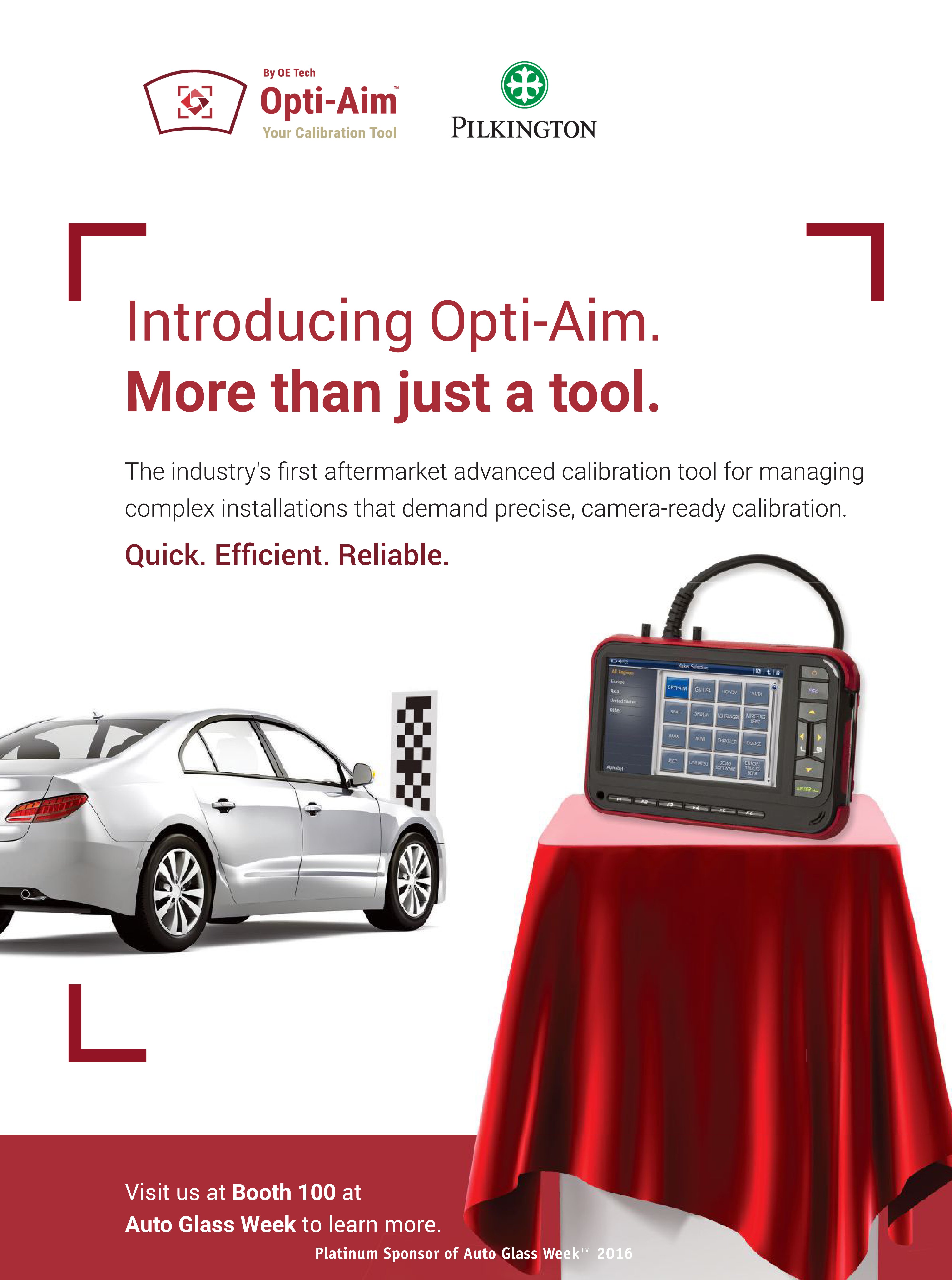 The September-October issue of AGRR displays an ad for the Pilkington OPTI-AIM. (Provided by AGRR)