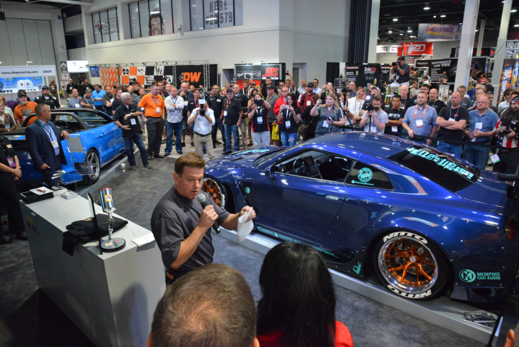 Chip Foose can be seen in the BASF/Glasurit booth at SEMA 2016. (Provided by SEMA)