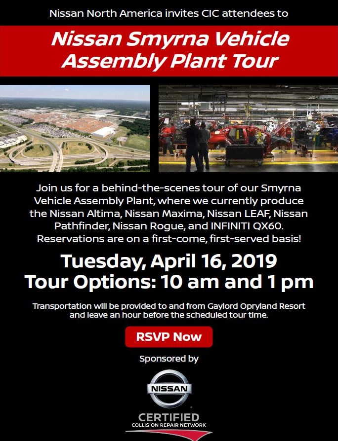 CIC Week Nissan Smyrna Assembly Plant toursRepairer Driven News