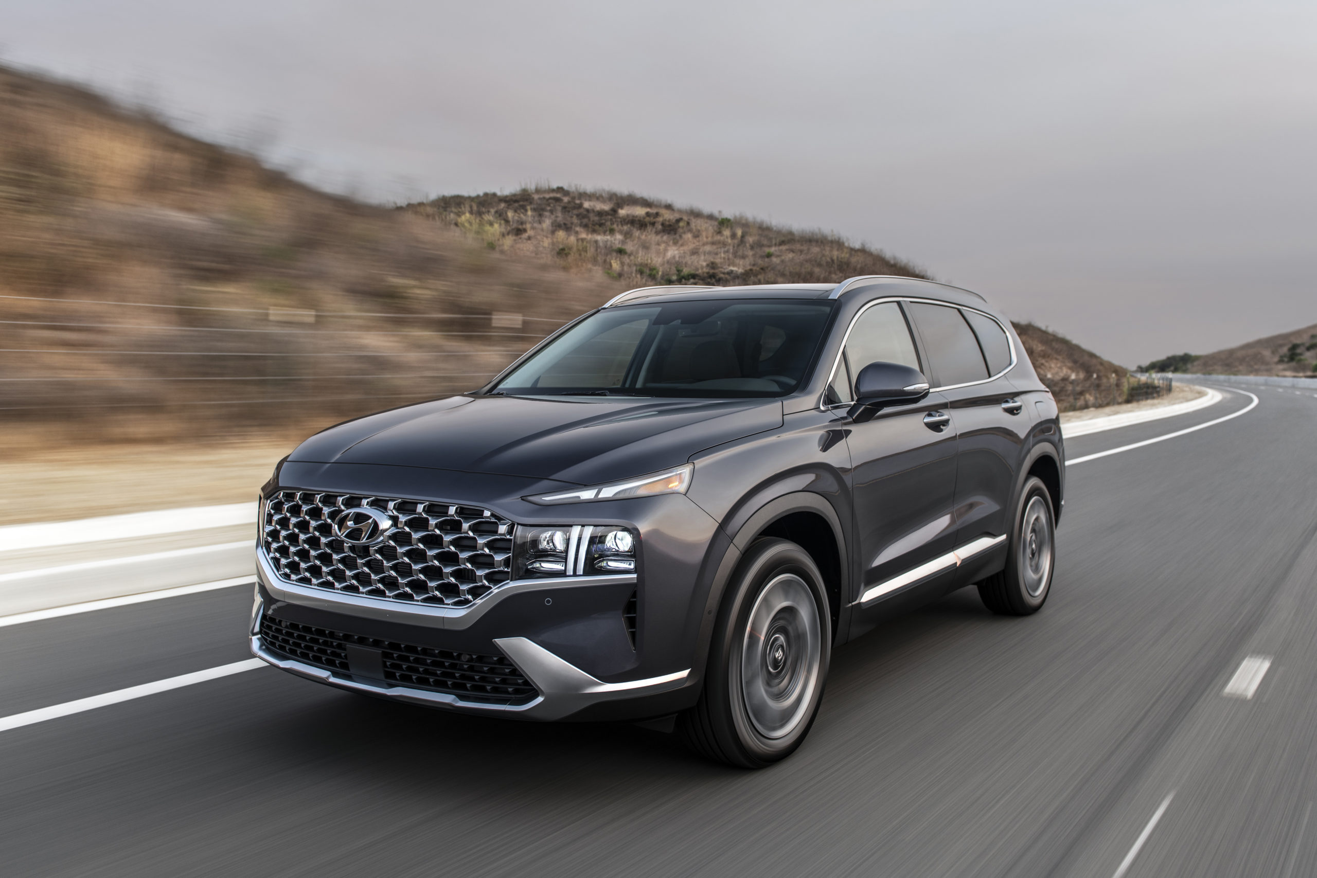 2021 Hyundai Santa Fe refresh changes steel, underbody, adds hybrid ...